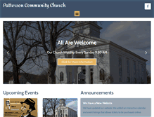 Tablet Screenshot of pattersoncommunitychurch.org